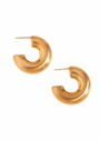 Dani Gold Matte Hoops