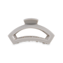 Open Hair Clip | Med. | Silver Flames