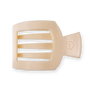 Square Flat Hair Clip | Large | Almond Beige