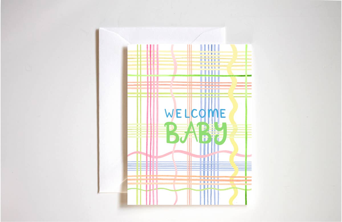 Welcome baby card