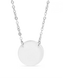 Silver Circle Necklace Engraving