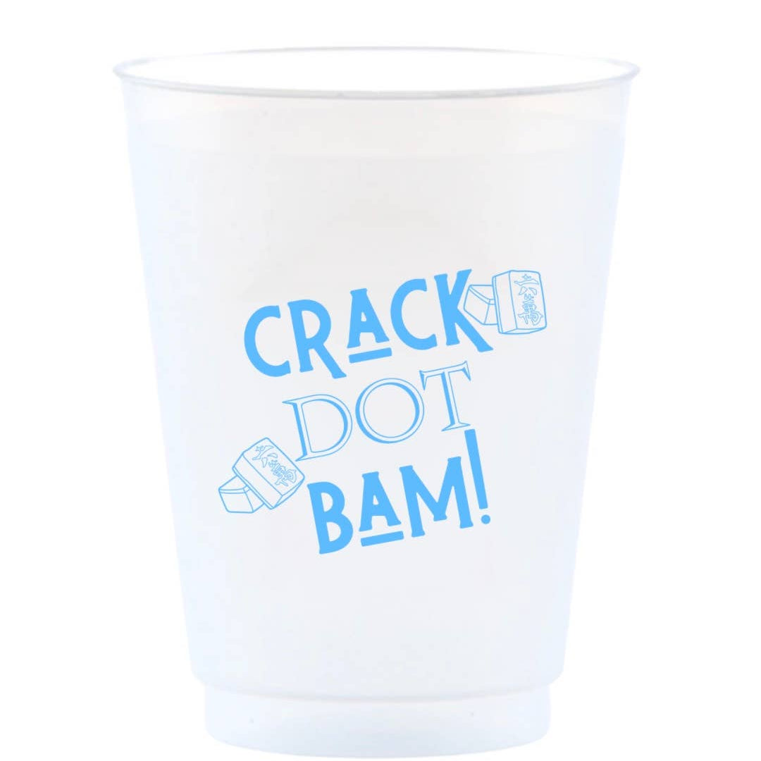 Crack Dot Bam Mahjong Reusable Frost Flex Cups