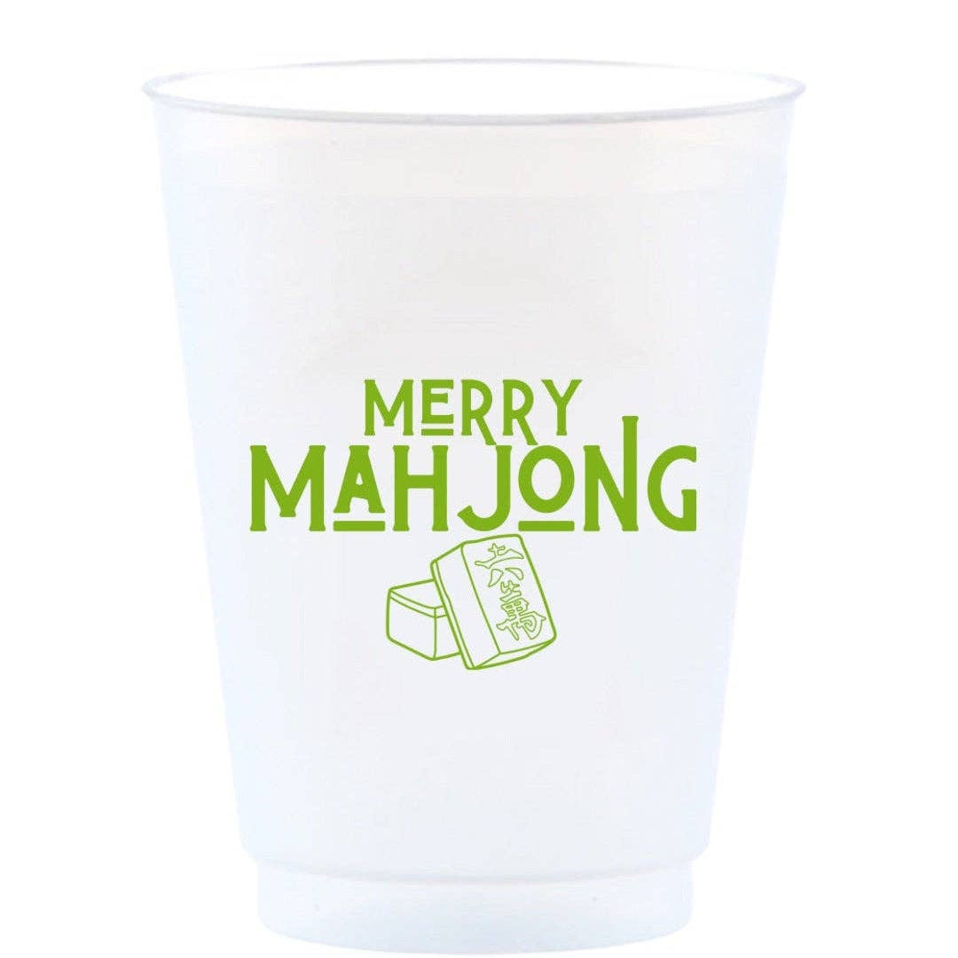 Green Merry Mahjong Reusable Frost Flex Cups