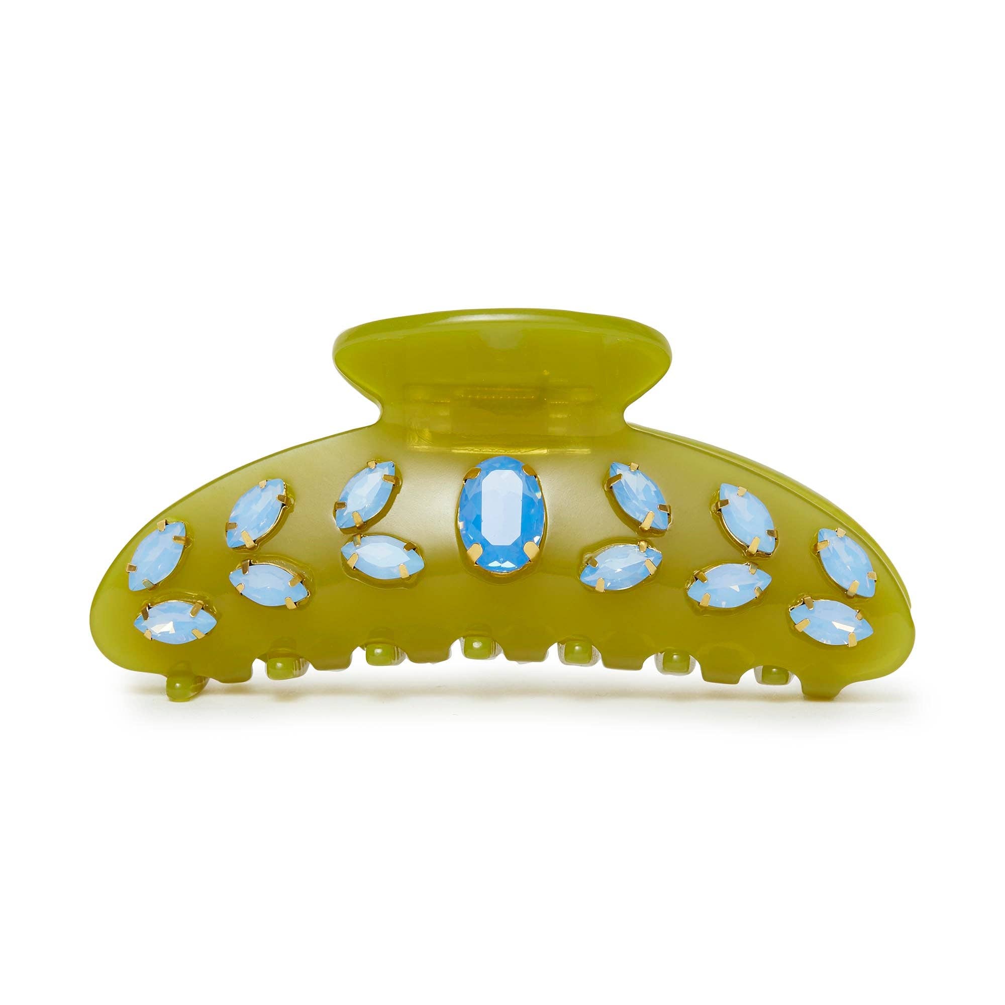 AVOCADO LARGE CRYSTAL CLAW CLIP