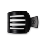 Square Flat Hair Clip | Med. | Jet Black