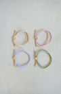 Skinny Hair Tie Set - Ballet Slipper