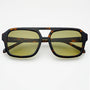 Havana Acetate Aviator Sunglasses
