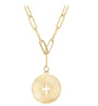 Circle Cross Necklace Engraving