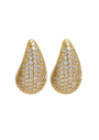Pave Clear Drop Studs