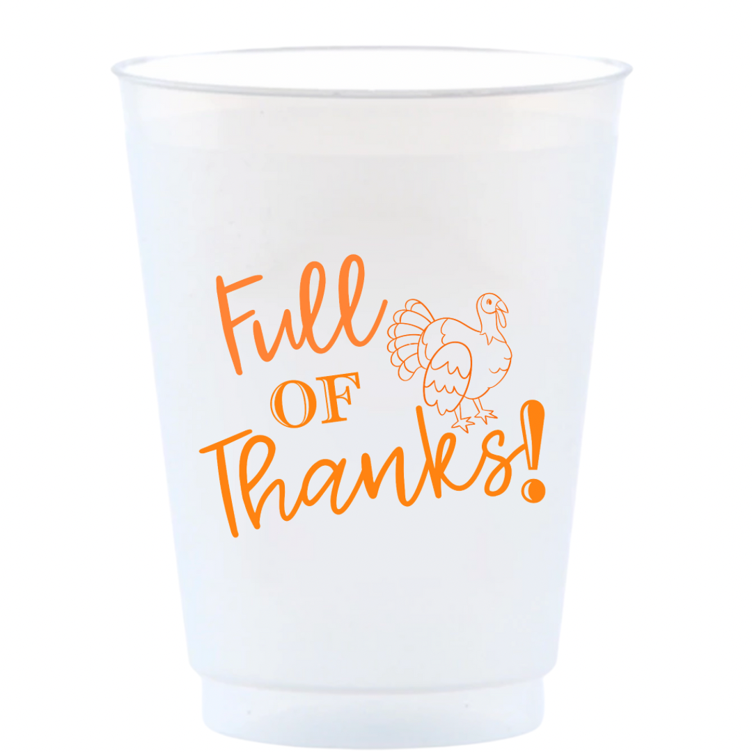 Full of Thanks Reusable Frost Flex Cups