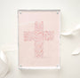 Pink Cross framed in Acrylic