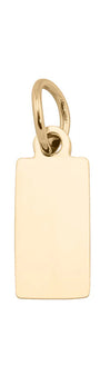 Gold Tag Charm Engraving