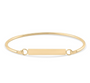 Gold Flat Bar Bracelet Engraving