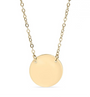 Gold Circle Necklace Engraving