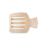 Square Flat Hair Clip | Small | Almond Beige