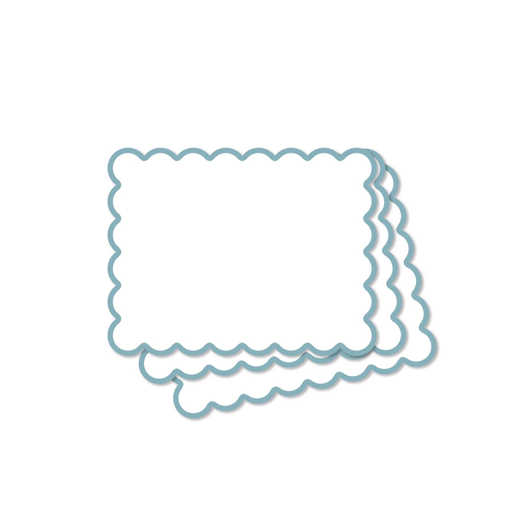 Scallop Blue Notecards | Set of 8