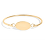Gold Oval Bracelet Engraving