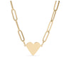 Heart Paperclip Necklace Engraving