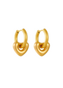 Heart Huggie Hoops