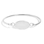 Silver Oval Bracelet Engravingg