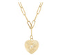 Pave Heart Necklace Engraving