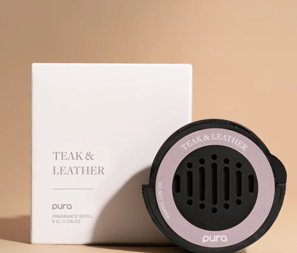 Teak and Leather, Pura Car Scent