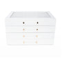 Kendall 4 Clear Lid Jewelry Box