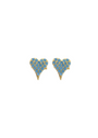 Turquoise Heart Studs
