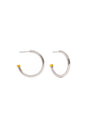 Ella Two Toned Hoops