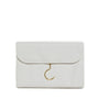 Luxe Hanging Toiletry case- woven bridal white