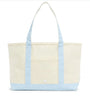 Medium Tote- gingham mist trim