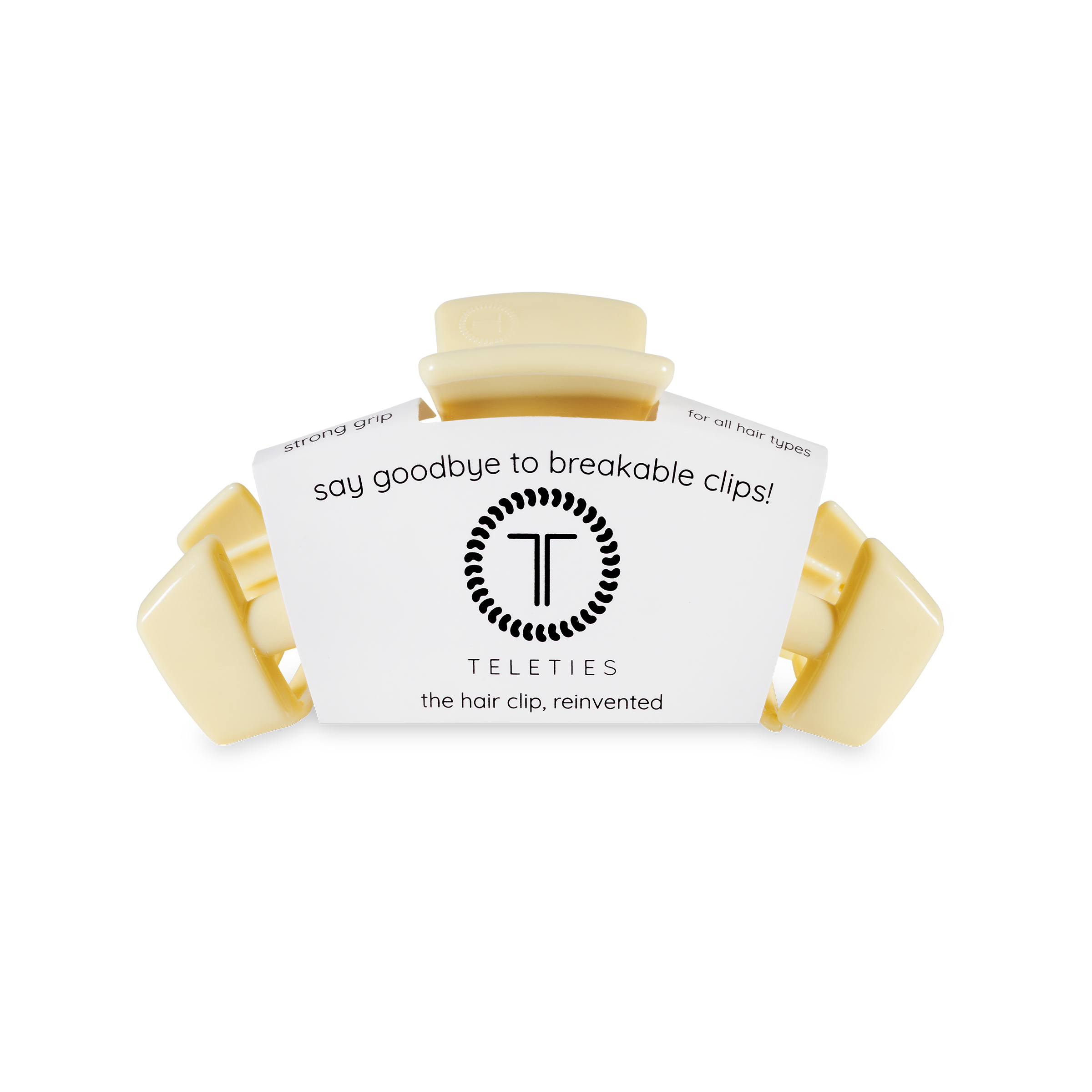 Classic Hair Clip | Medium | Butter Yellow