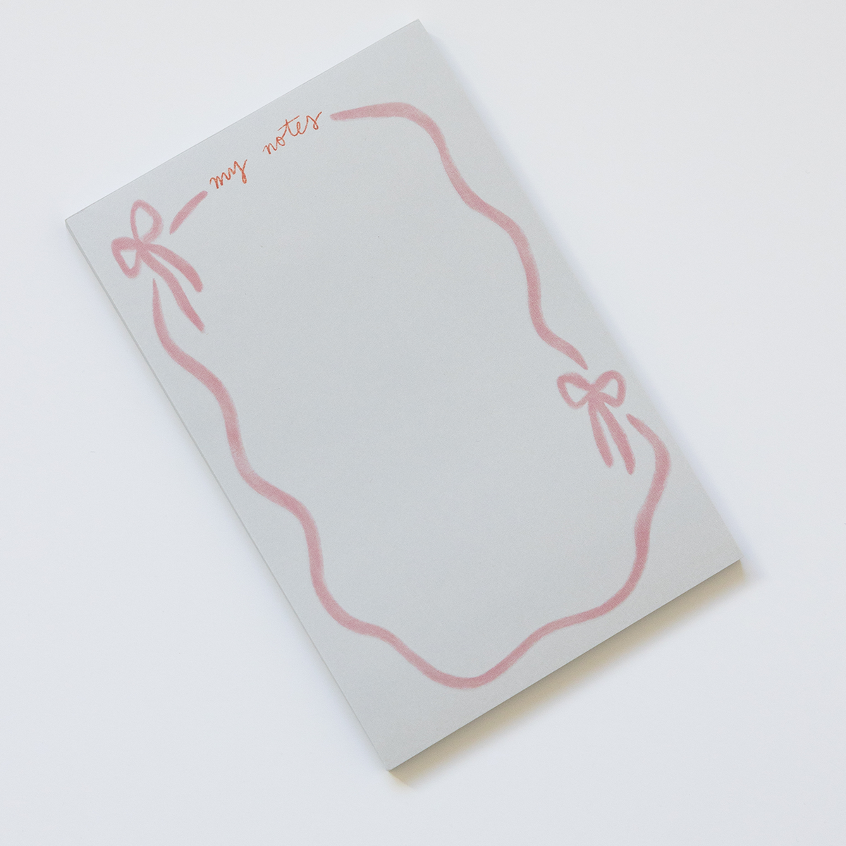 Pink Ribbon Bow Notepad