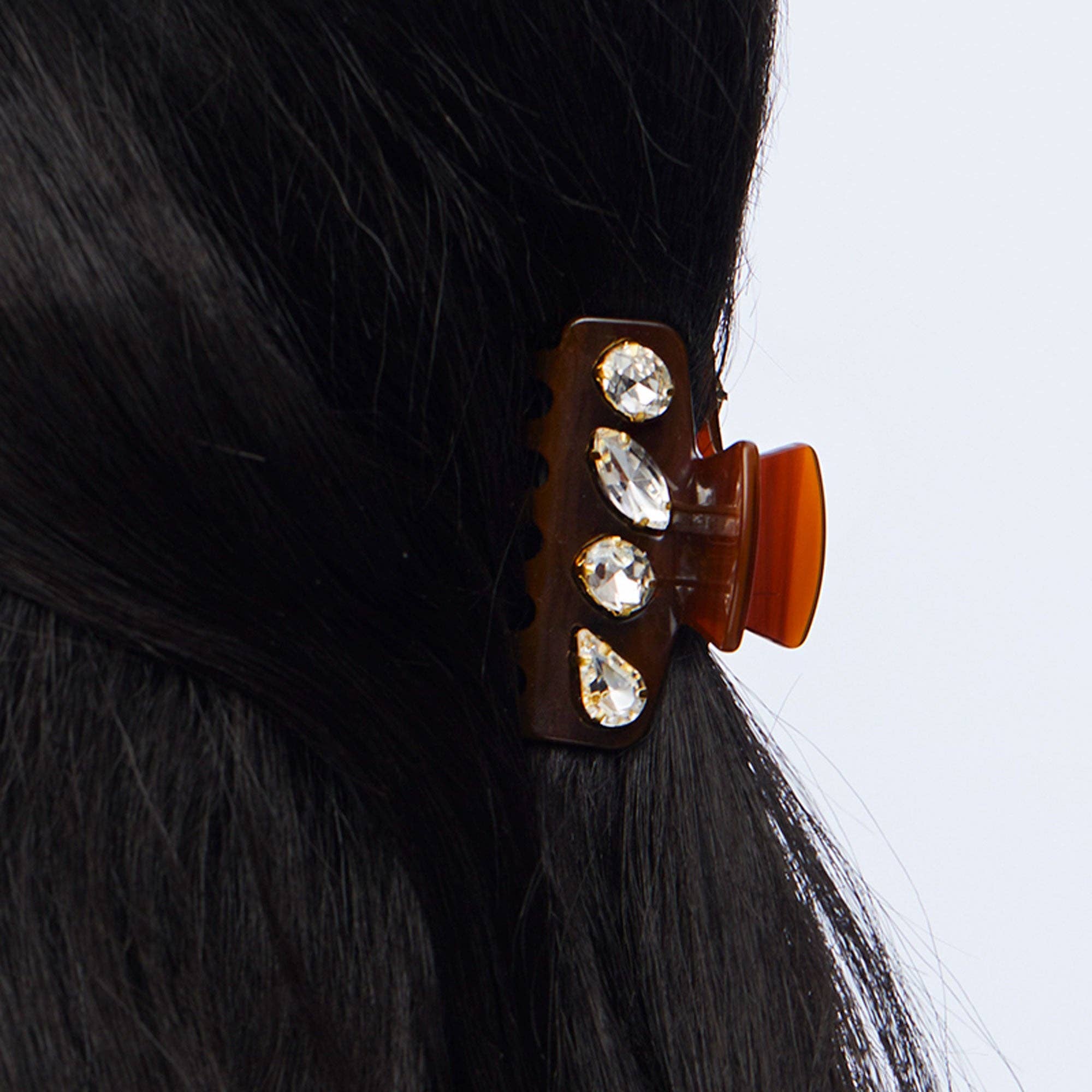RUST MINI CRYSTAL CLAW CLIP