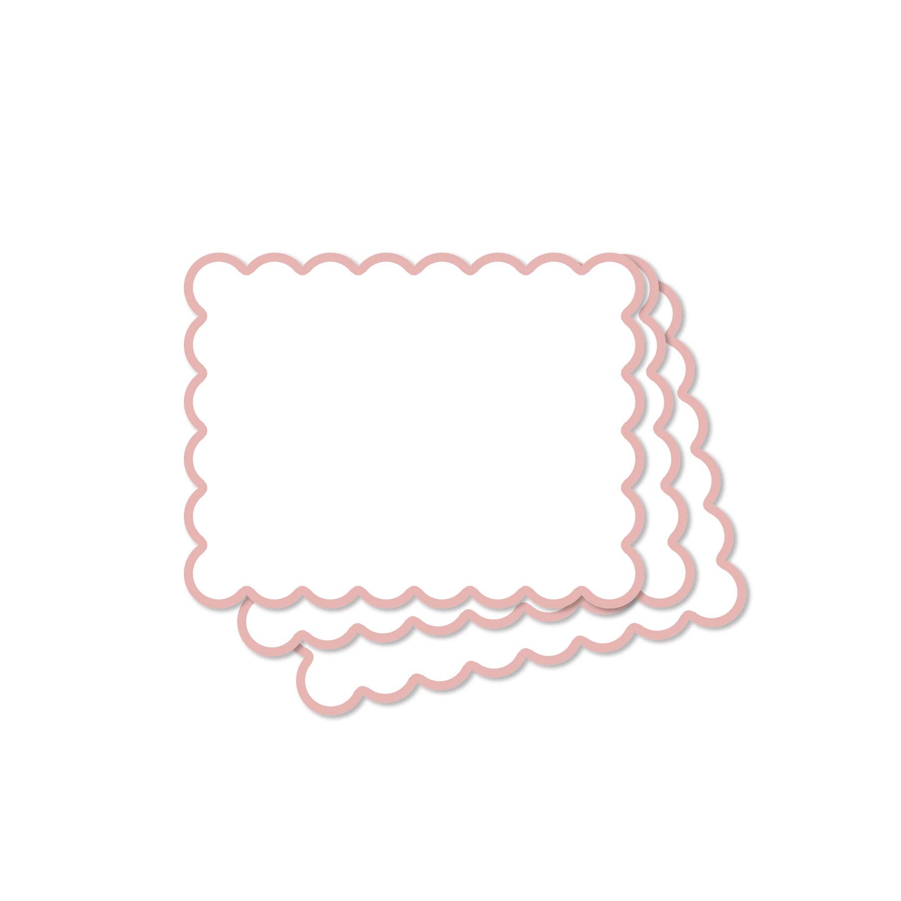 Scallop Pink Notecards | Set of 8