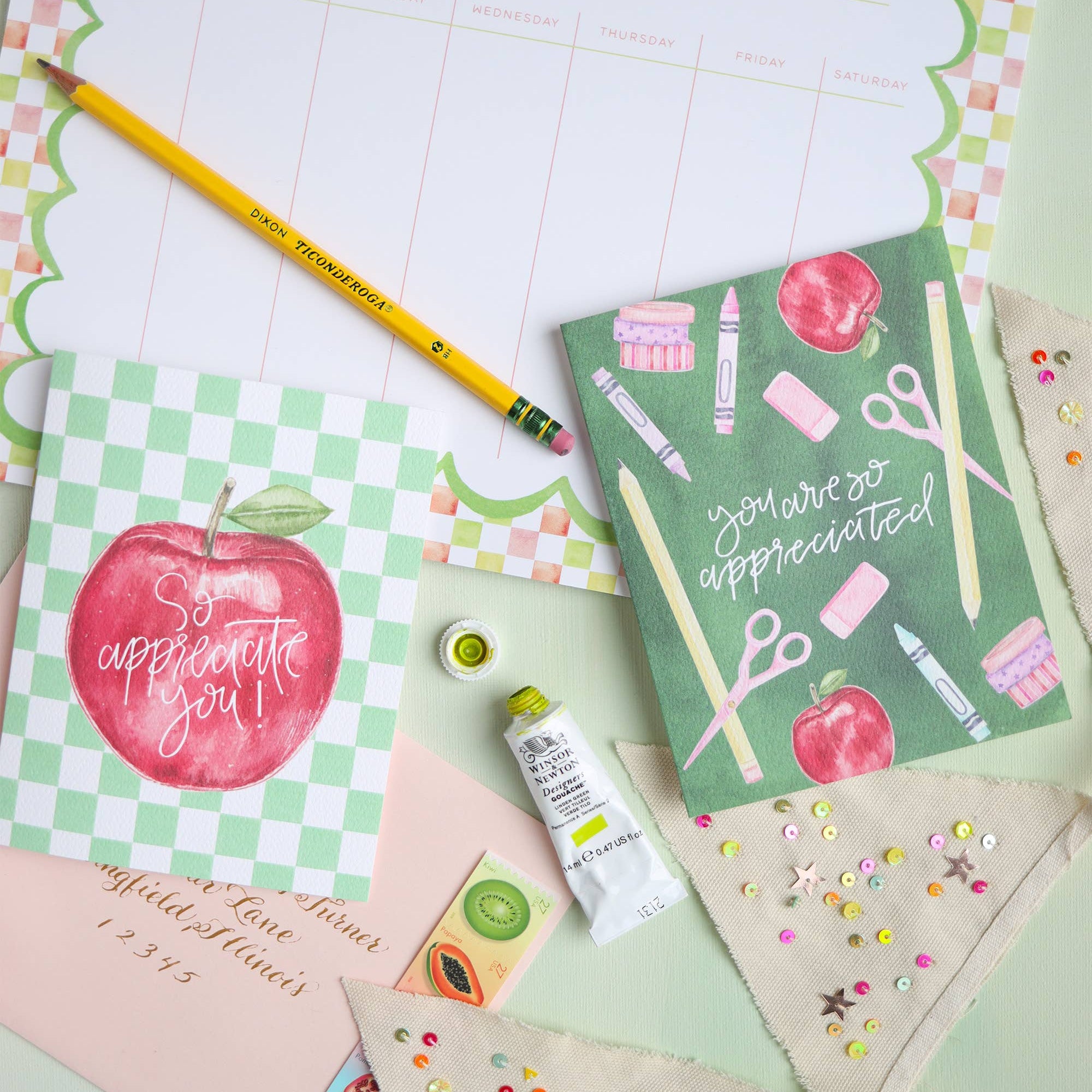 You're so appreciated teacher card