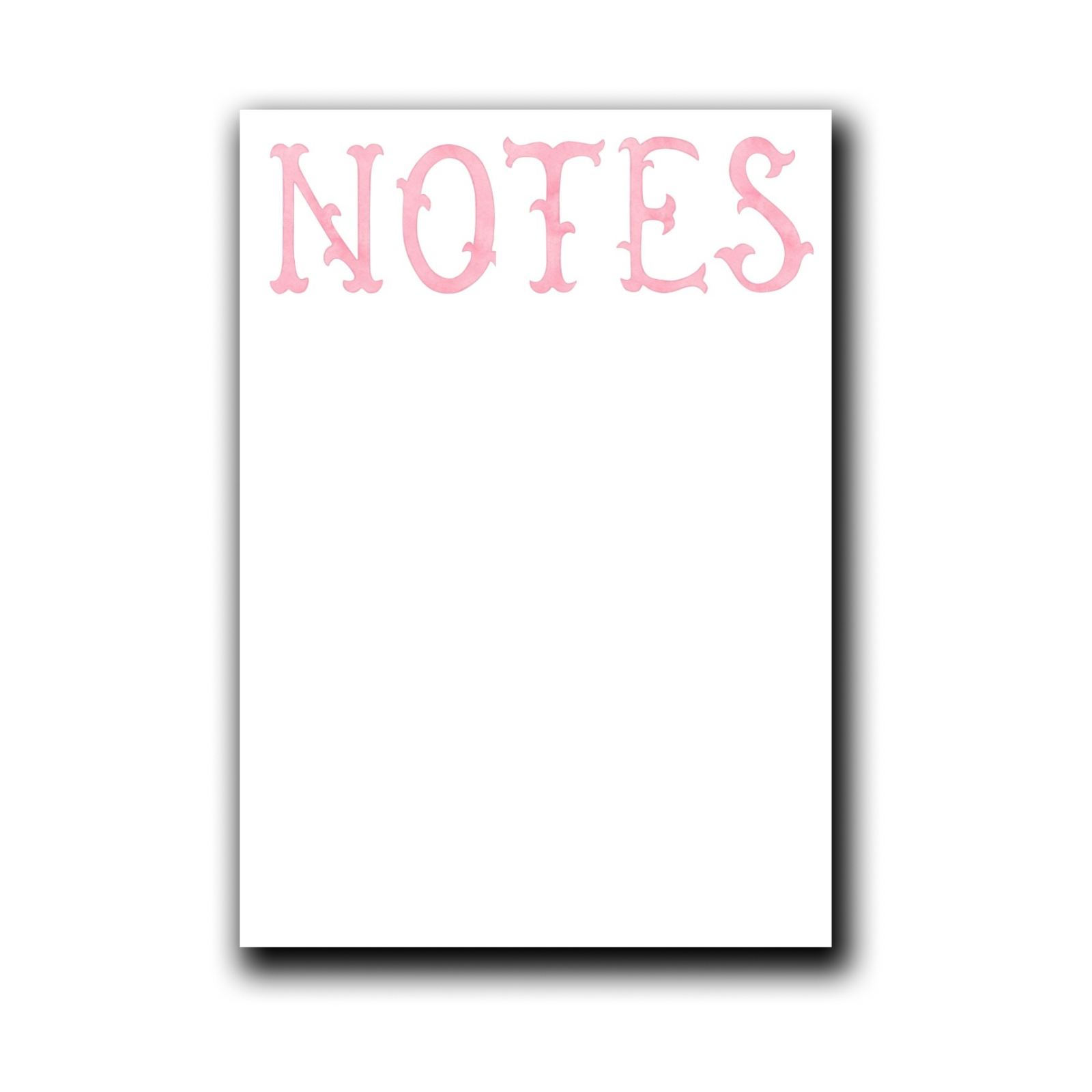 Pink Notes Notepad