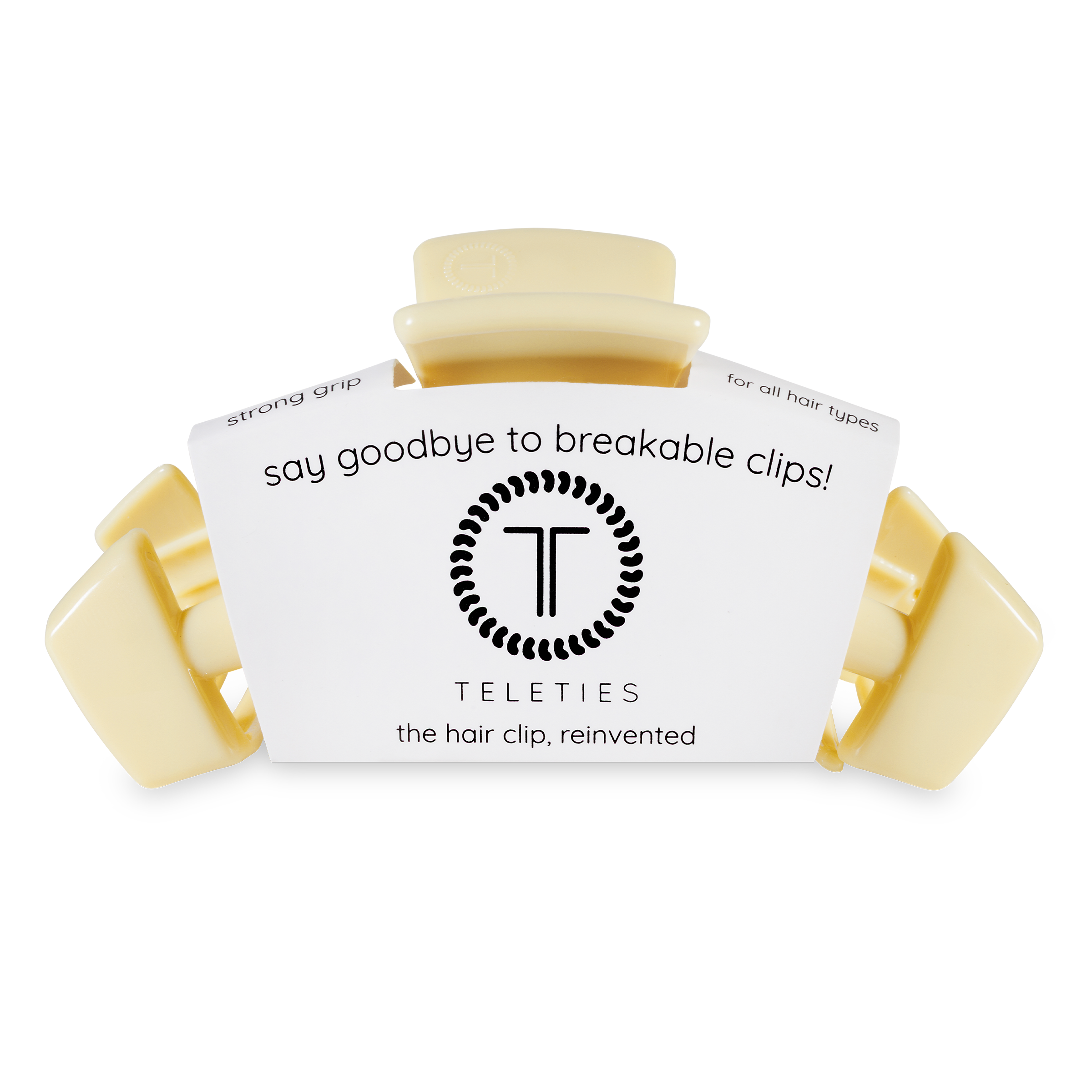 Classic Hair Clip | Large | Butter Yellow