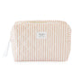 Large Cosmetic Pouch, Rose Stripe