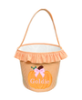 Halloween Ruffled Pumpkin Tote