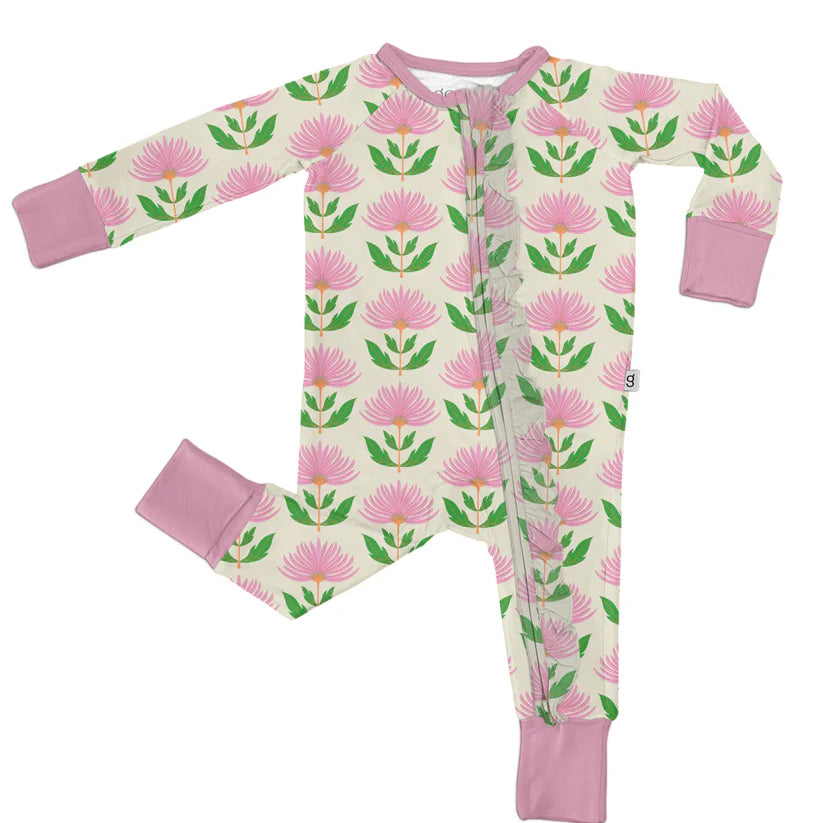 Goosies LS Zip PJ - Pink