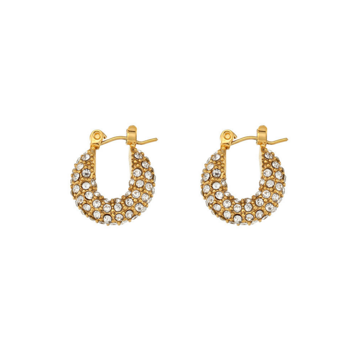 Cara Huggie Hoops small