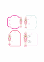 Couture Nutcracker Writable Acrylic Gift Tag Set
