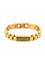 Green Zirconia Wristwatch Chain Bracelet