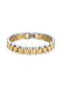 Two Toned Wristwatch Chain Bracelet
