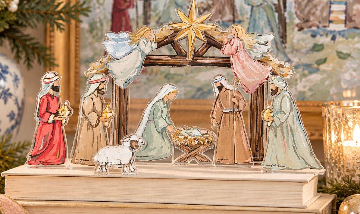 Nativity Set | 11-Piece Acrylic Christmas Nativity Set WHOLESALE