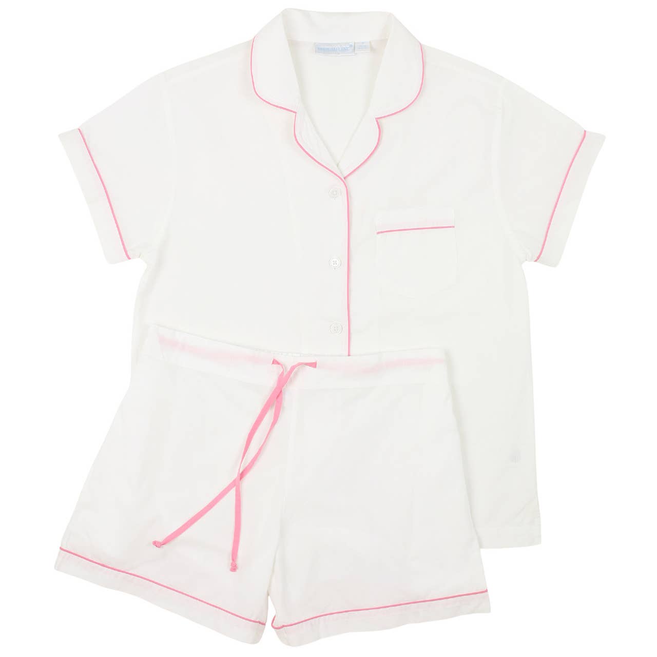 Logan Pink Short Sleeve Shorty Pajamas