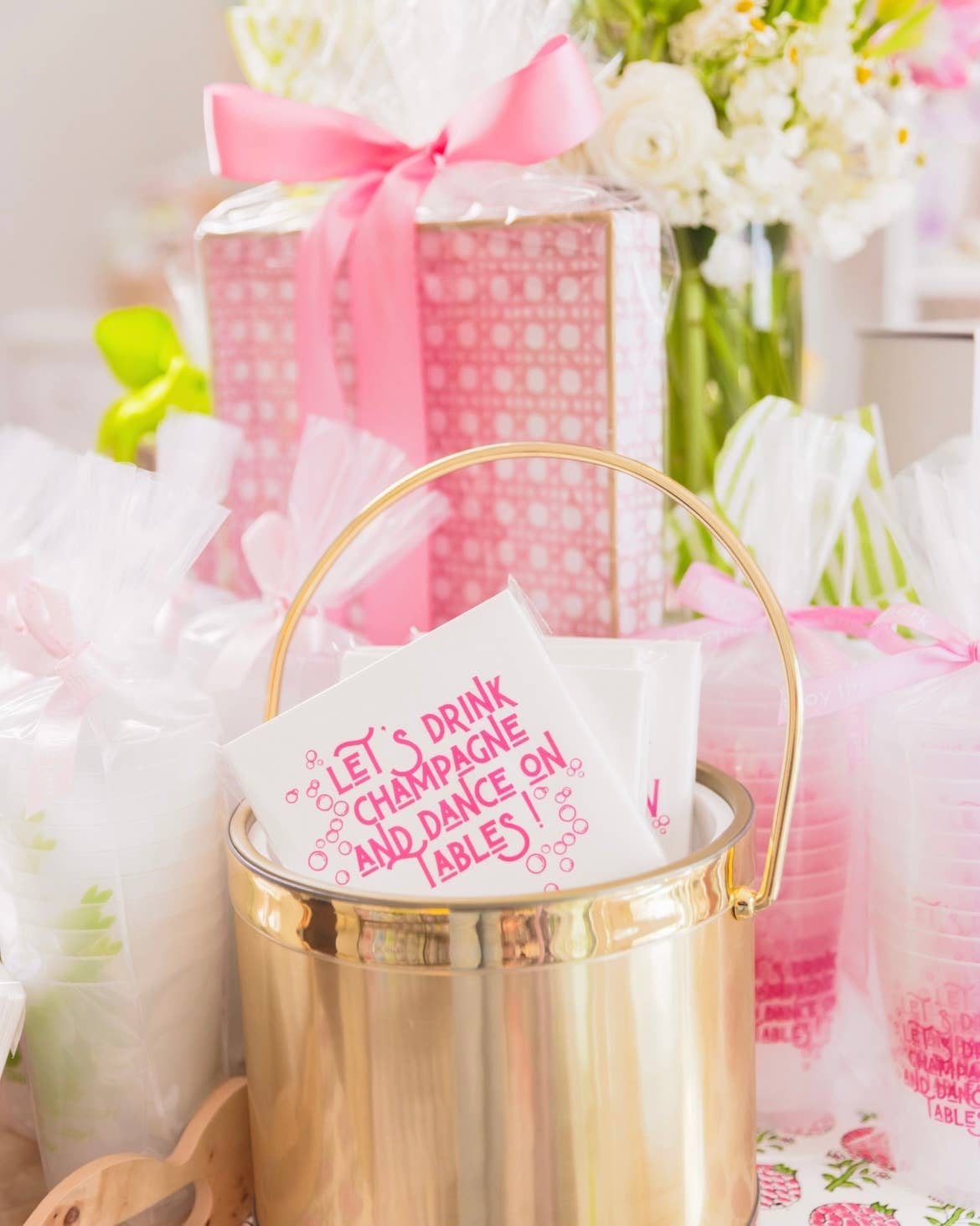 Let’s Drink Champagne and Dance on Tables Paper Cocktail Napkins