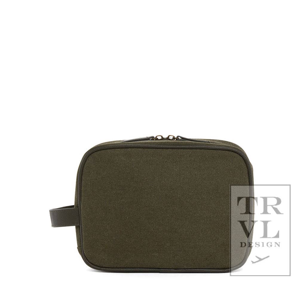 Men's Kit Case - Toiletry Bag Coated Canvas Cactus