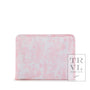 Roadie Medium - Bunny Toile Pink Zip Pouch